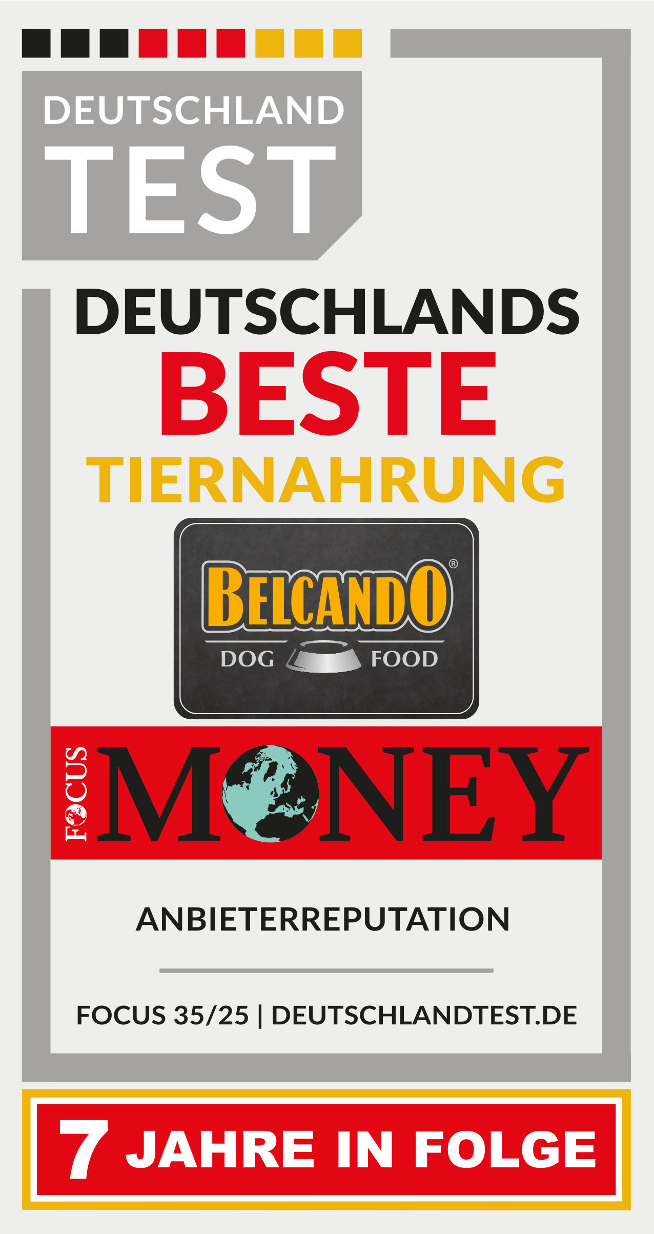 BELCANDO Focus Money 6 Years in a row